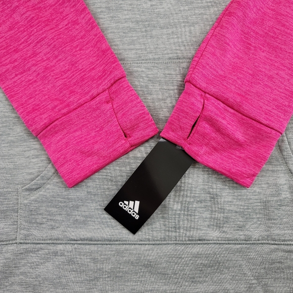 Adidas Girls Colorblock Hoodie Sz Large - Picture 8 of 16